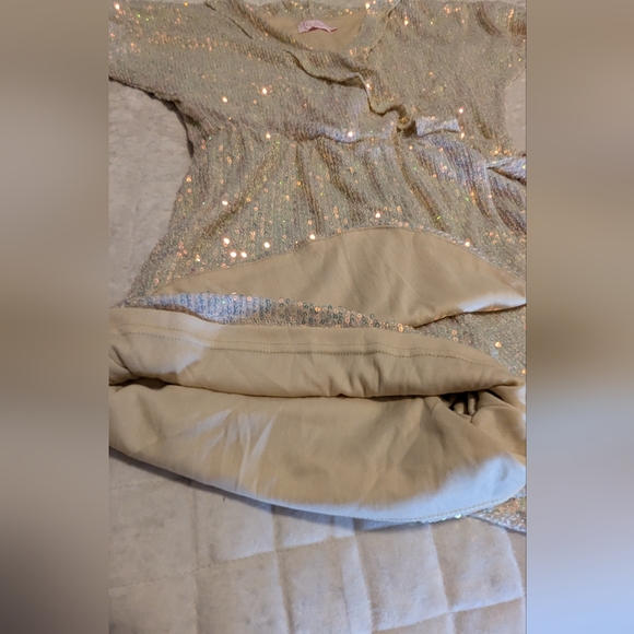 Pink Lily Sequin Romper shorts Small - Picture 9 of 12